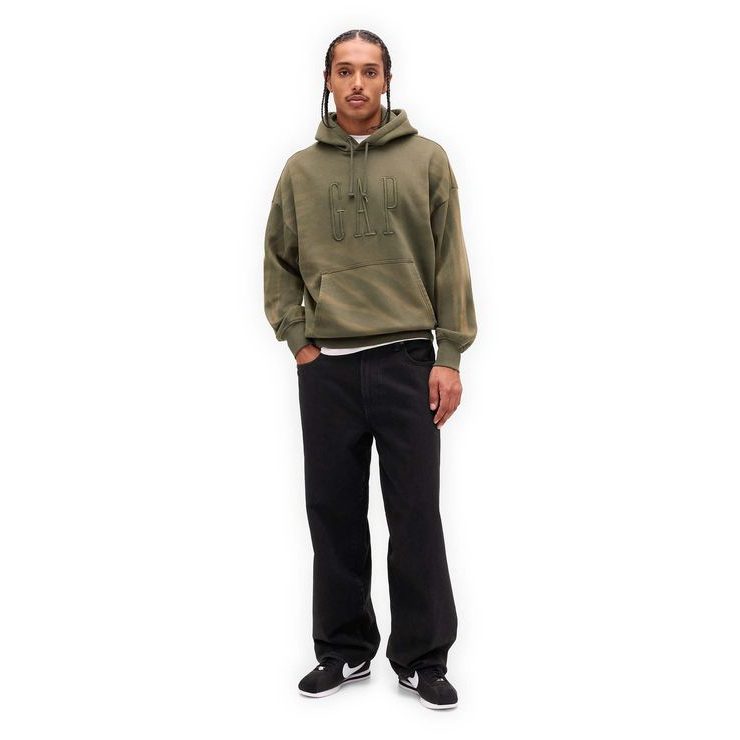 GAP 851641-00 Oversize mikina s logem VintageSoft Zelená