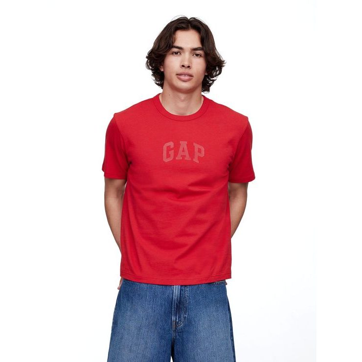 GAP Tričko s logem Americana Červená