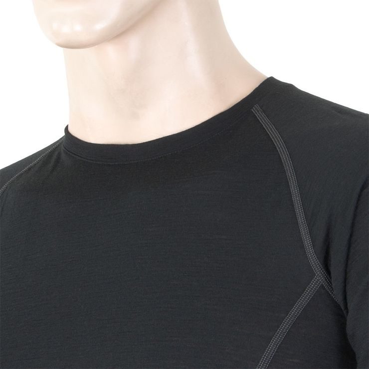 SENSOR MERINO ACTIVE pánské triko kr.rukáv černá