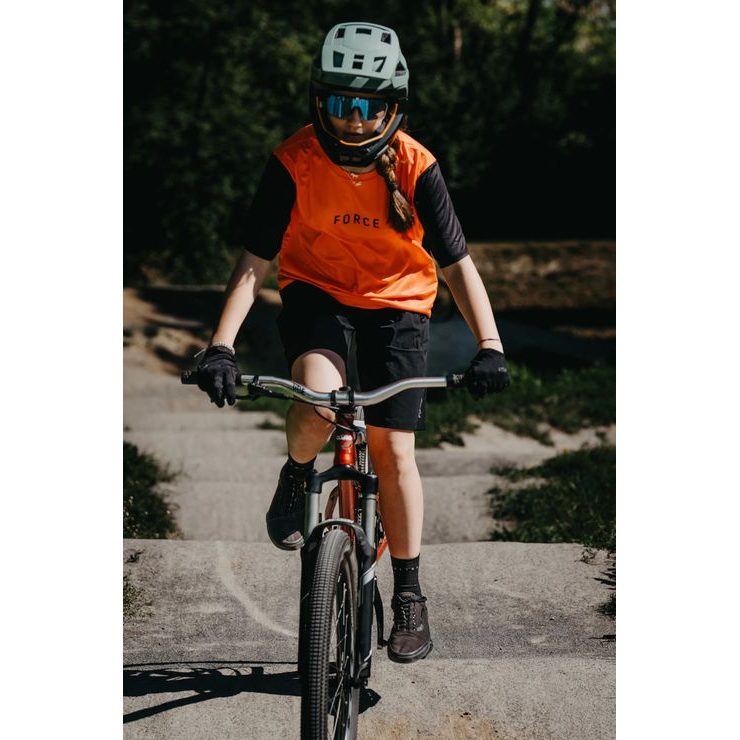 FORCE MTB RULES kr. rukáv, oranžový