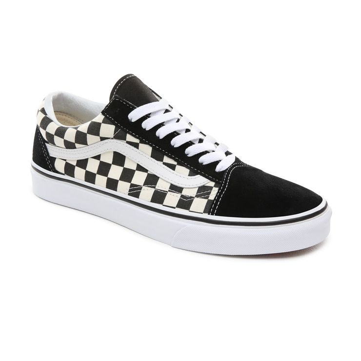 VANS PRIMARY CHECK OLD SKOOL SHOES, (Primary Check) black/white