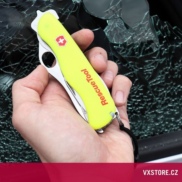 VICTORINOX RESCUE TOOL MW, 111 mm, žlutá luminescentní, blister
