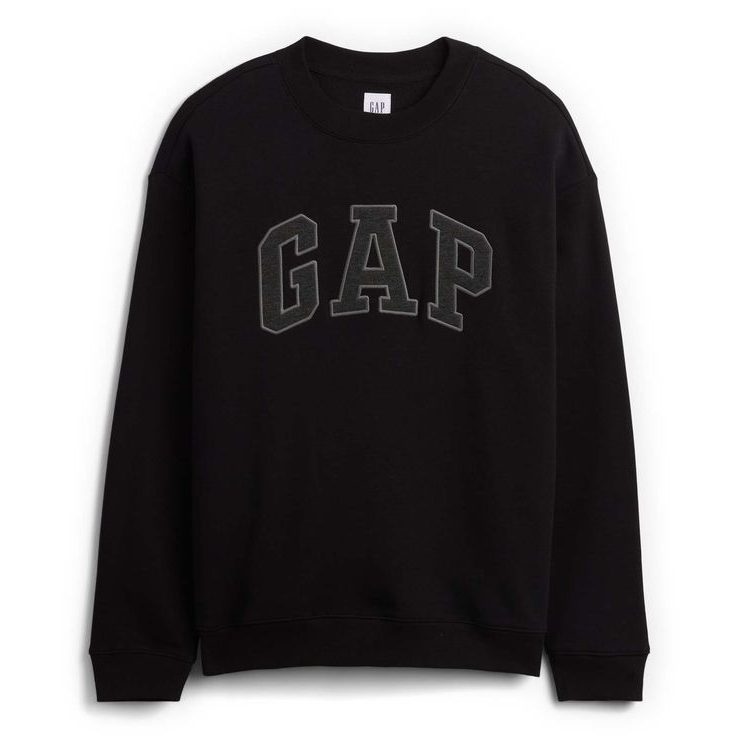 GAP 898181-01 Mikina s logem Unisex Černá