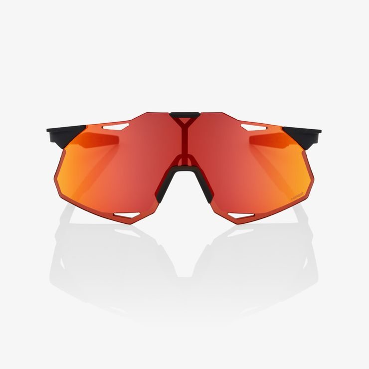 100% HYPERCRAFT XS, Soft Tact Black - HiPER Red Multilayer Mirror Lens