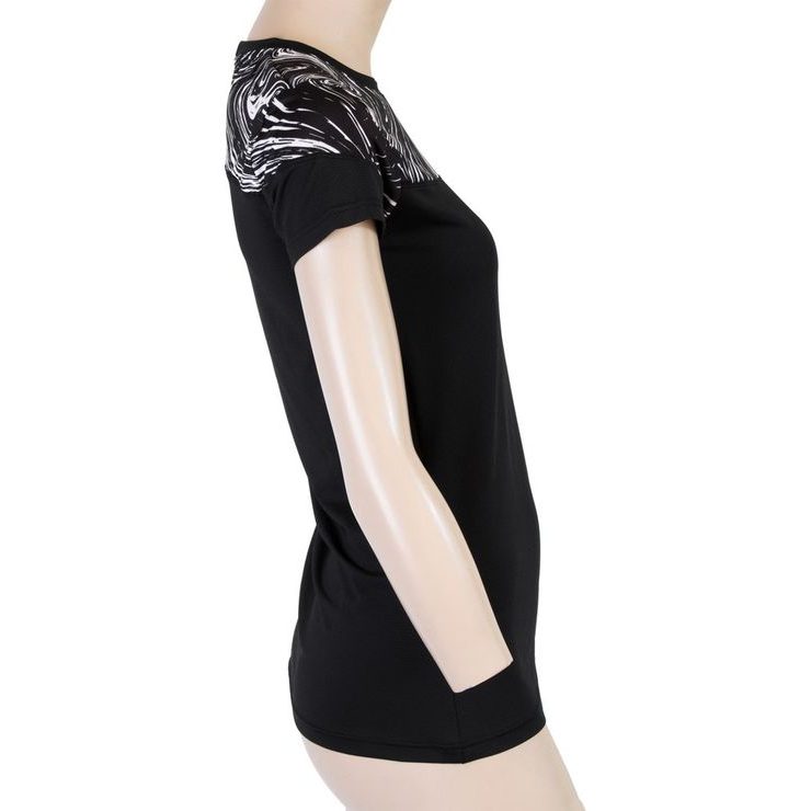 SENSOR COOLMAX IMPRESS women's shirt black/sea