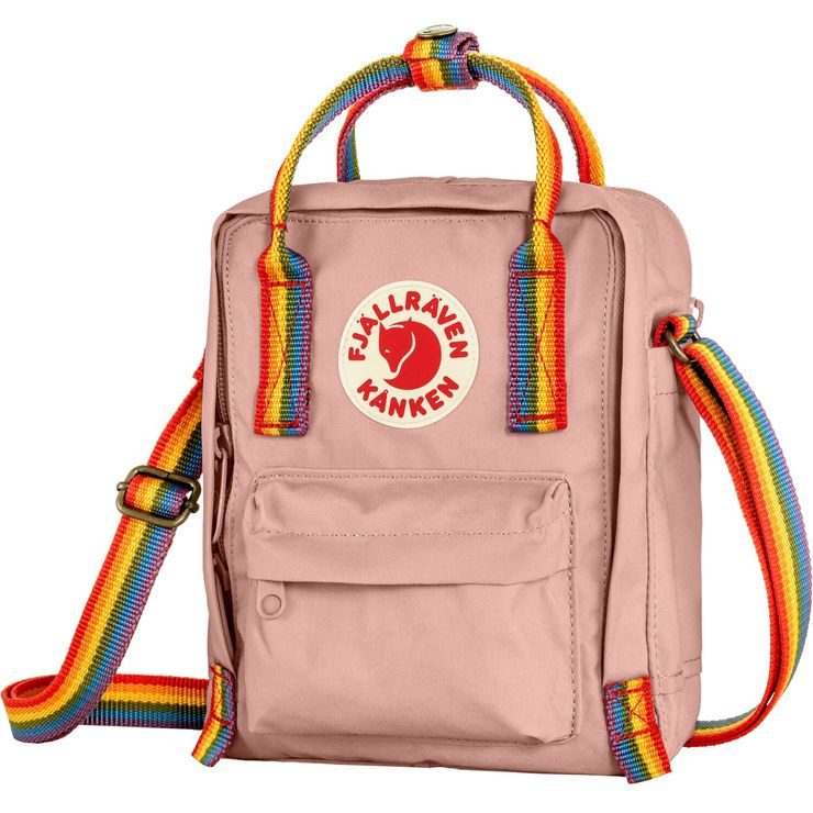 FJÄLLRÄVEN Kånken Rainbow Sling Chalk Rose-Rainbow