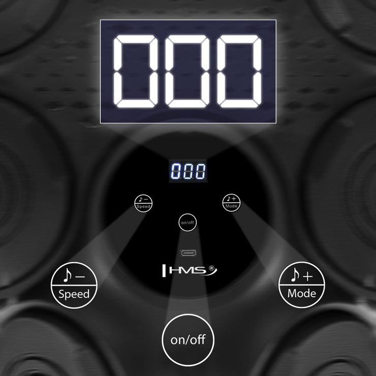 HMS TB30 s LED, Bluetooth a rukavicemi (Music Boxing Machine)