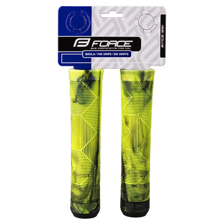 FORCE BMX145 rubber, black-fluo, packed