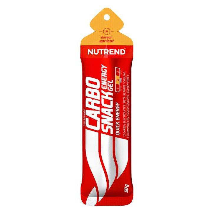NUTREND Carbosnack gel, sáček, 50 g meruňka