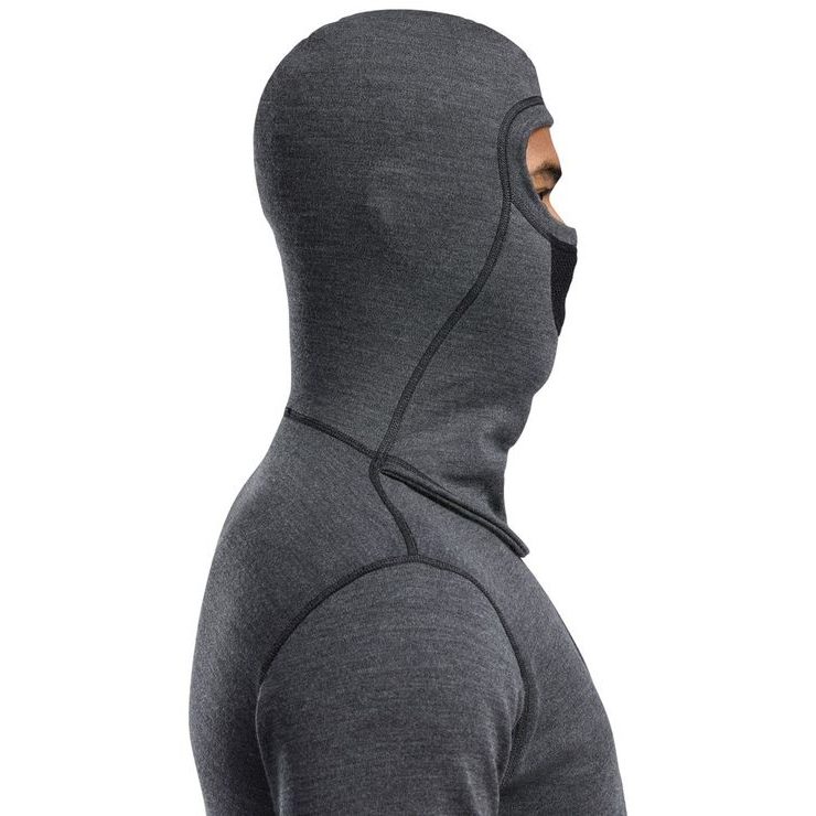 ACLIMA WarmWool Hoodsweater w/zip M's Jet Black/Marengo