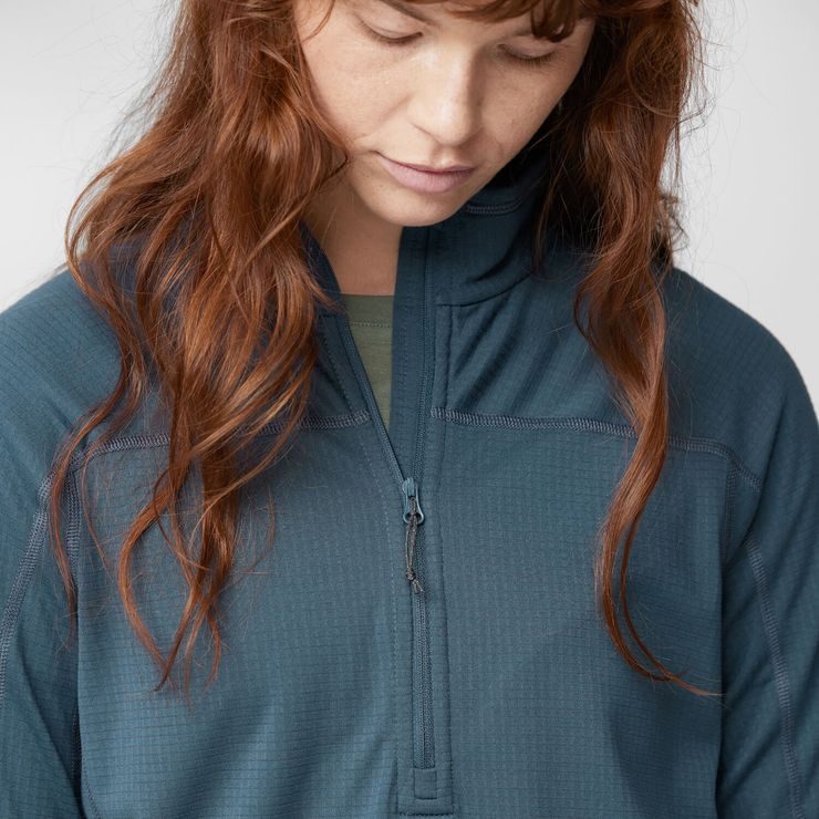FJÄLLRÄVEN Abisko Lite Fleece Half Zip W Lavender Mist