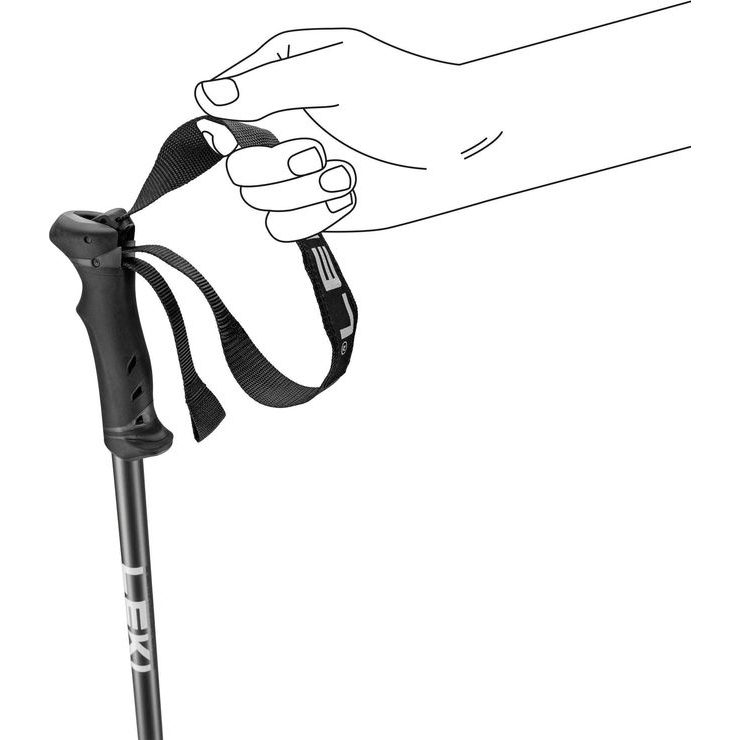 LEKI QNTM black-light anthracite-white
