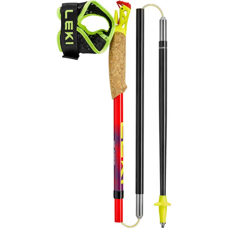 LEKI Ultratrail FX.One, bright red-violet-neonyellow