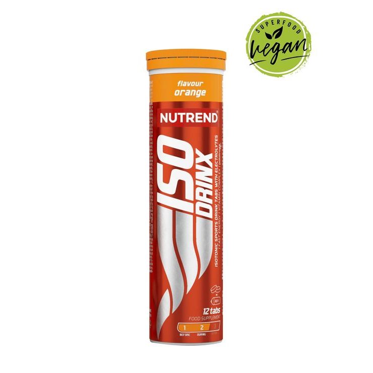 NUTREND Isodrinx Tabs, tuba, 12 tablet pomeranč