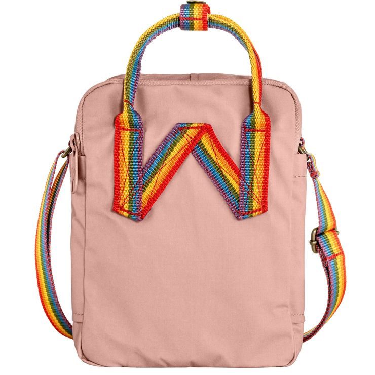 FJÄLLRÄVEN Kånken Rainbow Sling Chalk Rose-Rainbow
