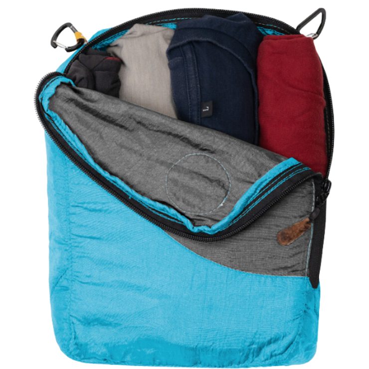 TICKET TO THE MOON Worek Travel Cube M aqua/dark grey
