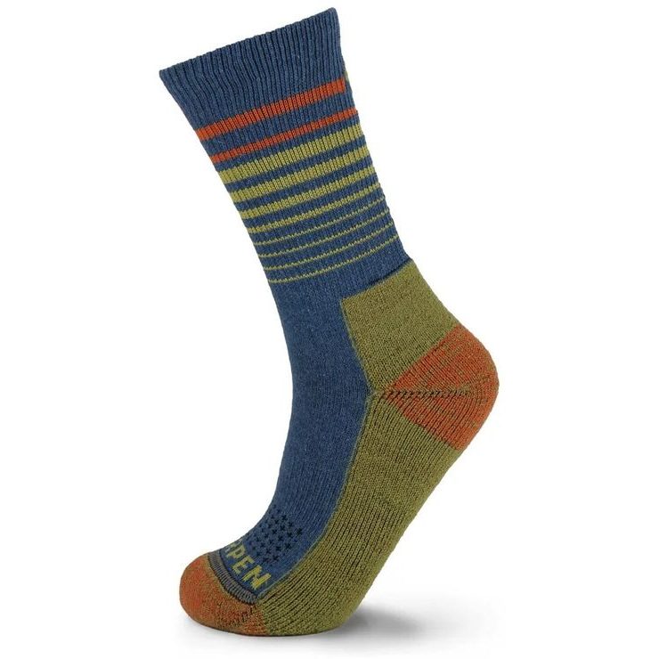 LORPEN WOOL HIKE MIDWEIGHT CREW KIDS, BLUE