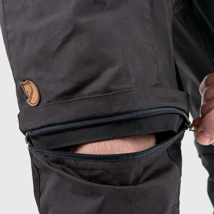 FJÄLLRÄVEN Abisko Lite Trekking Zip-off M Reg Dark Grey-Black