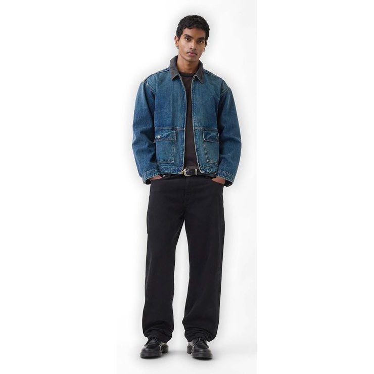GAP 871095-00 Džínová bunda Workwear Tmavě modrá