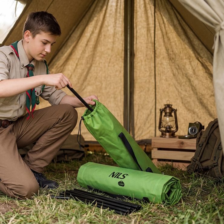 NILS Camp NC3504 military 190 cm