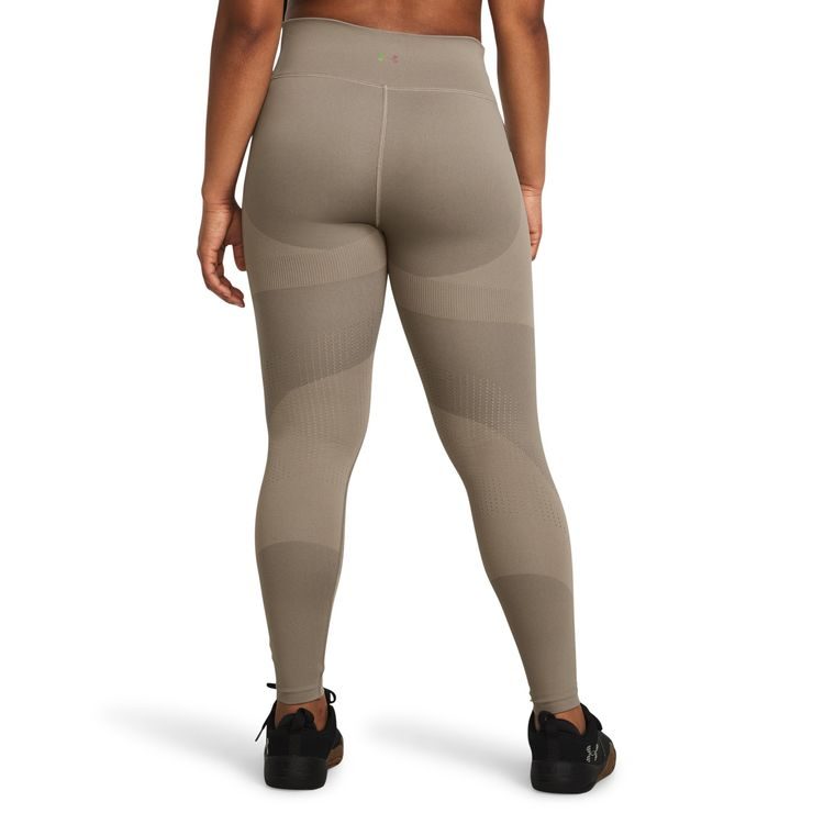 UNDER ARMOUR Rush Seamless Ankle Leg, Taupe Dusk / Iridescent