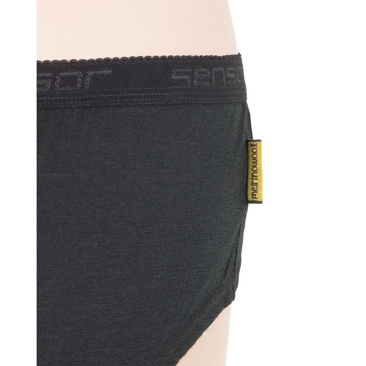 SENSOR MERINO ACTIVE dámské kalhotky, černá