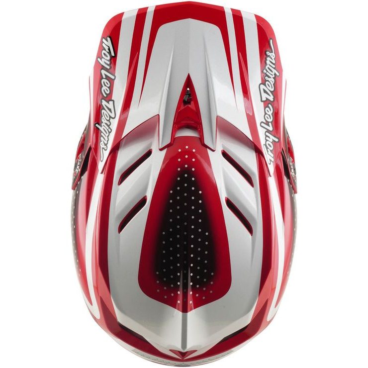 TROY LEE DESIGNS D4 POLYACRYLITE MIPS THE LINE FIRE / WHITE