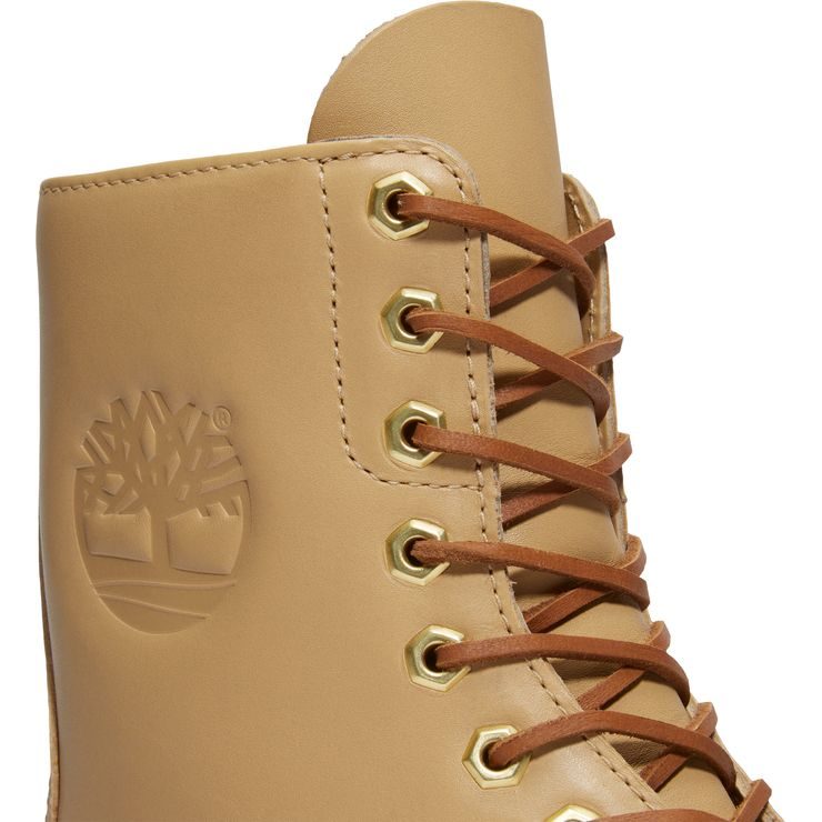 TIMBERLAND 8 Inch Premium WP Boot Medium Beige Full Grain