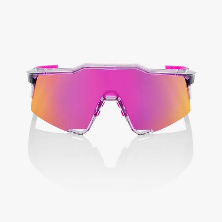 100% SPEEDCRAFT - Polished Translucent Grey - Purple Multilayer Mirror Lens