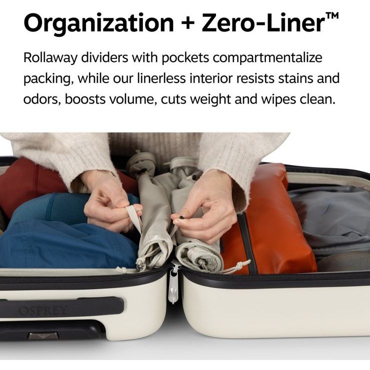 OSPREY OZONE CARRY ON HARDSIDE 4W 34 L, black