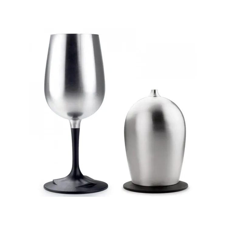 GSI OUTDOORS Glacier Stainless Nesting Wine Glass