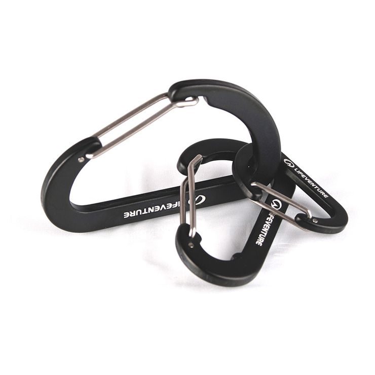 LIFEVENTURE Karabiners, black