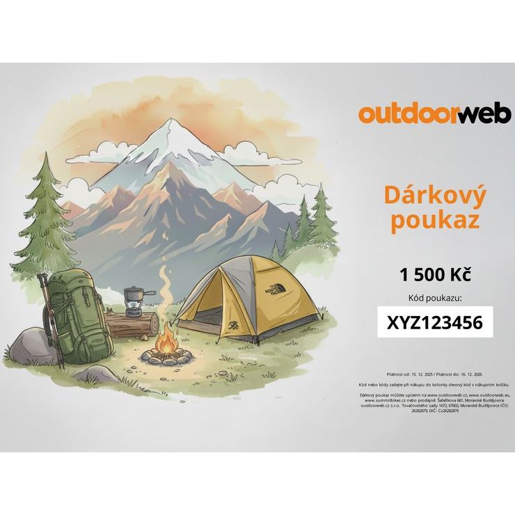 dárkový poukaz 1000 Kč digitální kempař