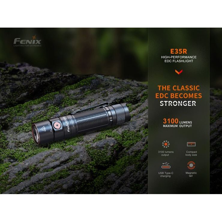 FENIX E35R 3100 lm modrá
