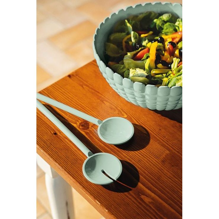 GUZZINI Salad serving cutlery Tiffany light green