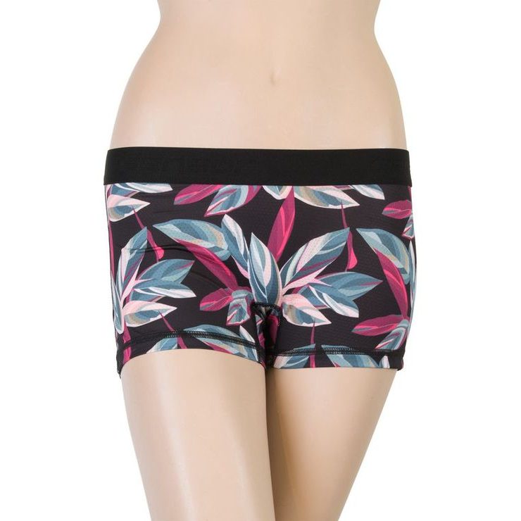 SENSOR COOLMAX IMPRESS ladies panties with leg black/leaves