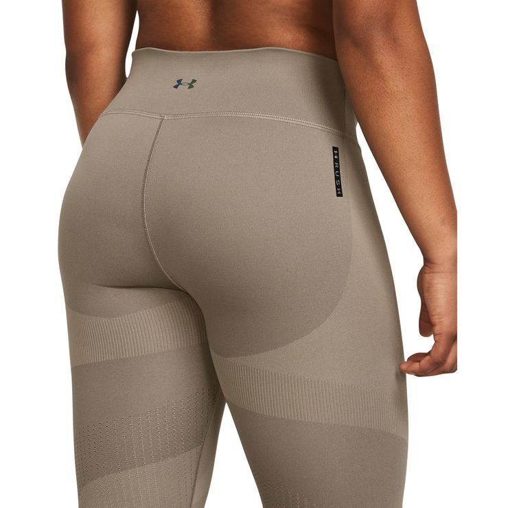 UNDER ARMOUR Rush Seamless Ankle Leg, Taupe Dusk / Iridescent