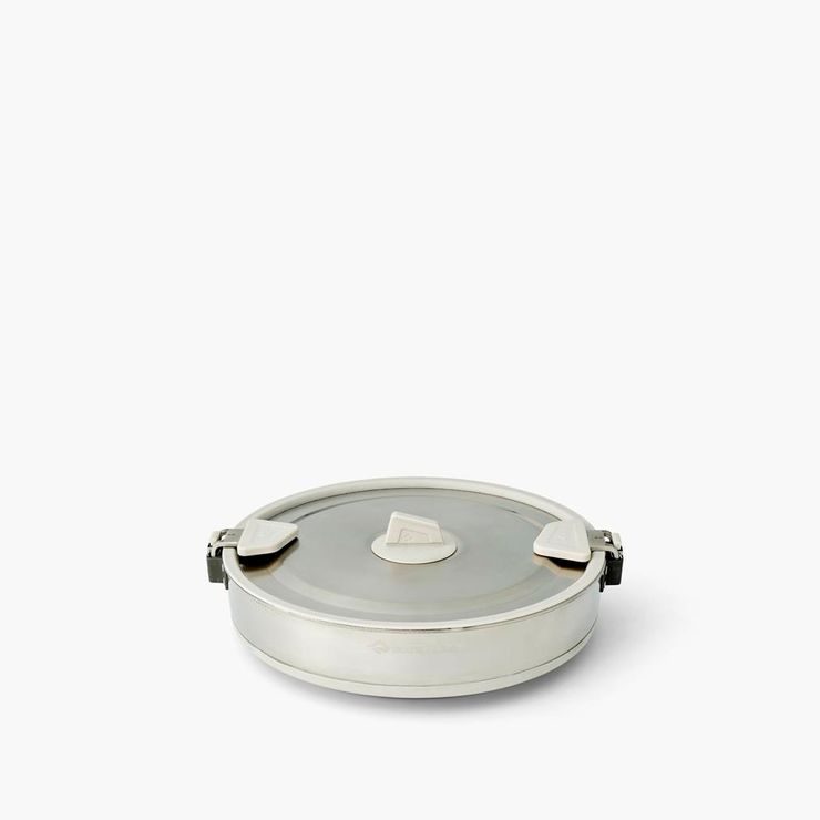 SEA TO SUMMIT Detour Stainless Steel Collapsible Pot - 5L, Moonstruck Grey