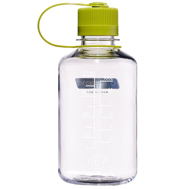 NALGENE NARROW-MOUTH SUSTAIN 500 ml Clear Sustain, Green Cap
