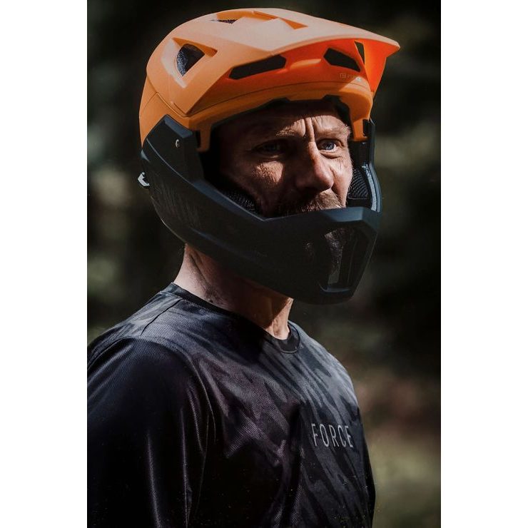FORCE MTB RULES kr. rukáv, černo-šedý
