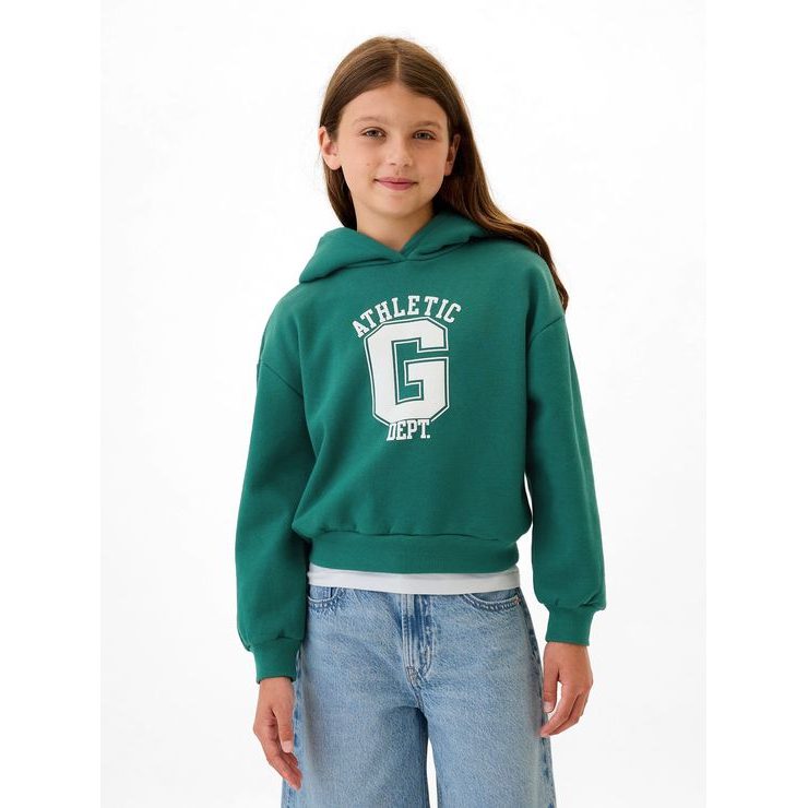 GAP Dětská mikina Gap Athletic Zelená