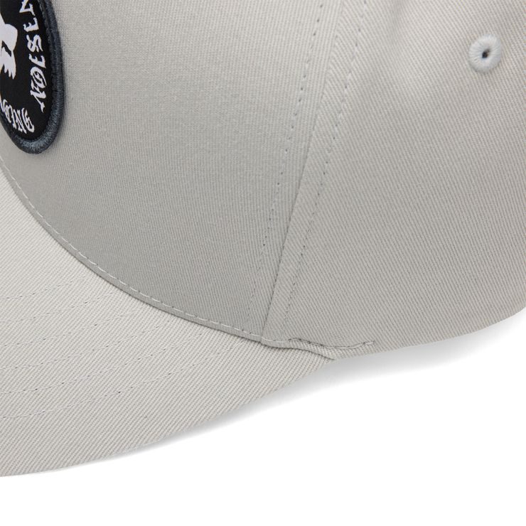 FOX Badge Flexfit Hat Light Grey