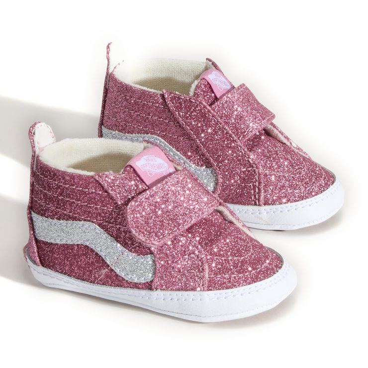 VANS SK8-Hi Crib GLITTER Pink Dawn