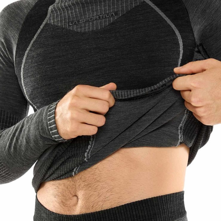 LA SPORTIVA Wool70 Tech Longsleeve M Carbon/Cloud