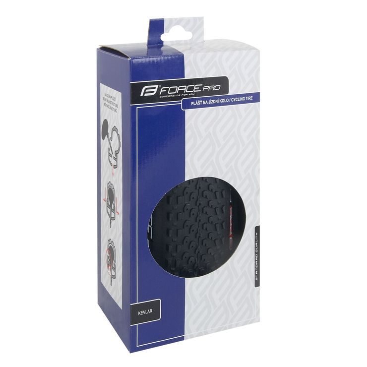 FORCE PRO 29 x 2.1 CROSS RACE kevlar, černý