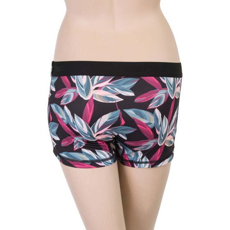 SENSOR COOLMAX IMPRESS ladies panties with leg black/leaves