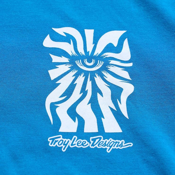 TROY LEE DESIGNS YOUTH SKYLINE RIDE TEE ONE EYE AERO BLUE