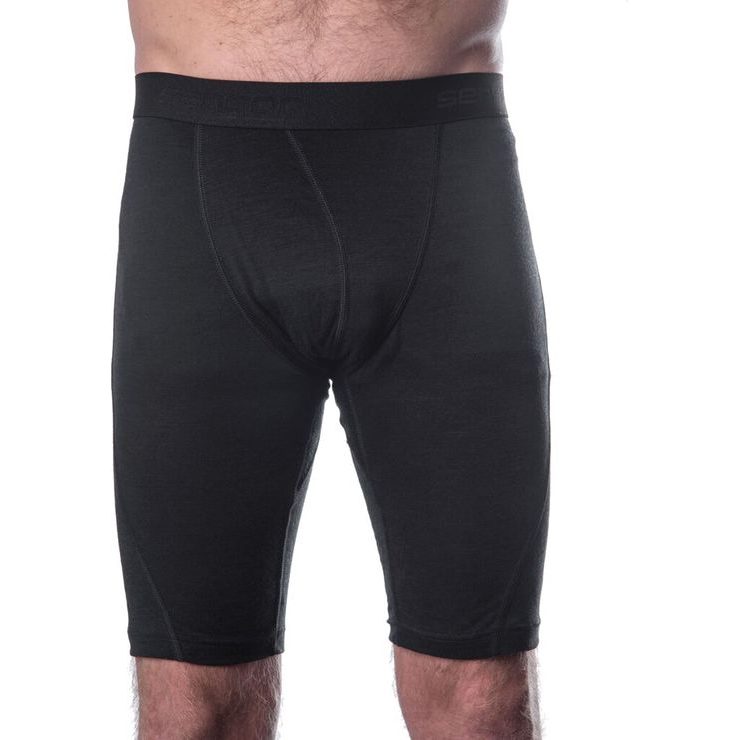 SENSOR MERINO AIR pánské trenky long černá