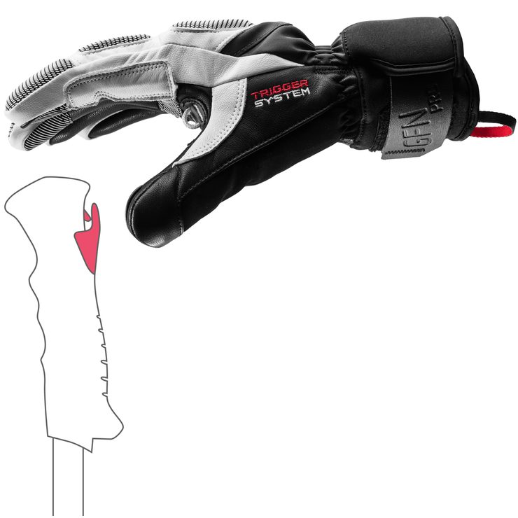 LEKI Griffin Pro 3D white-black