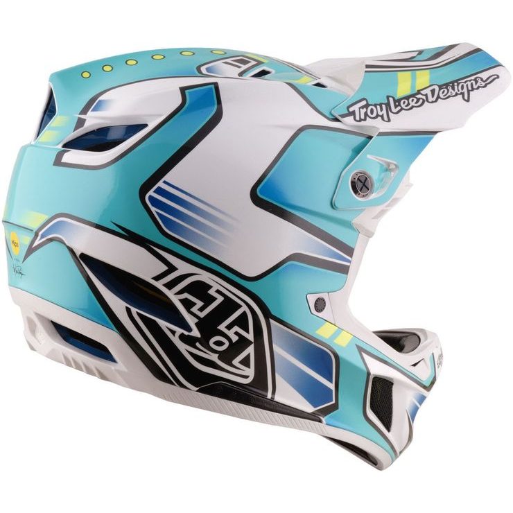 TROY LEE DESIGNS D4 COMPOSITE MIPS CREST REAL TEAL